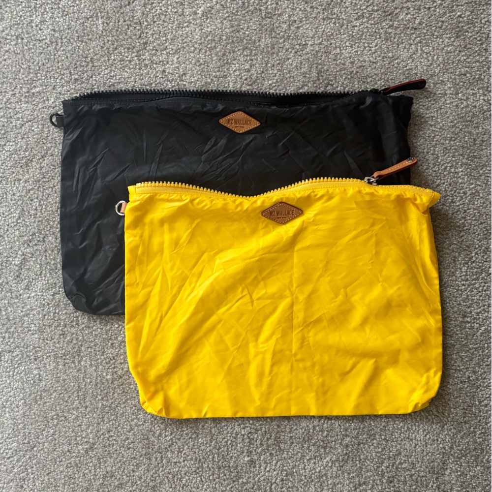 Set of two MZ Wallace pouches